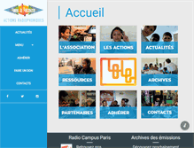 Tablet Screenshot of loeilalecoute.org